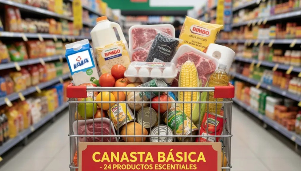 Canasta básica se mantiene en más de 900 pesos por los próximos 6 meses