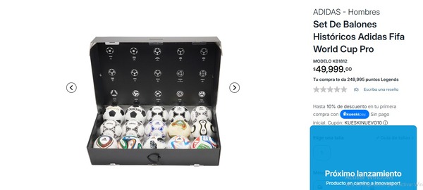 Adidas revela el precio de la colección de mini balones mundialistas