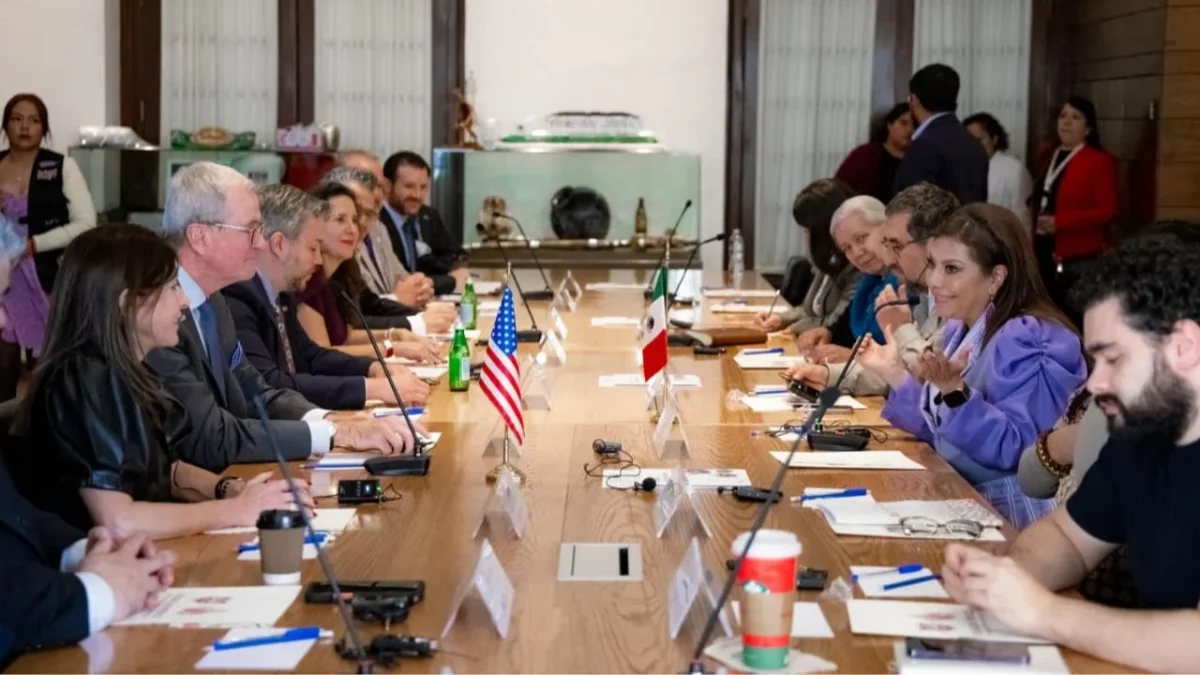 Clara Brugada y gobernador de Nueva Jersey coordinan acciones rumbo al Mundial 2026