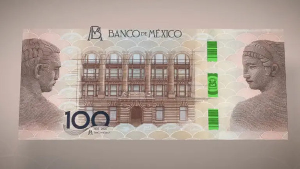 Nuevo billete de 100 pesos por el centenario de Banxico