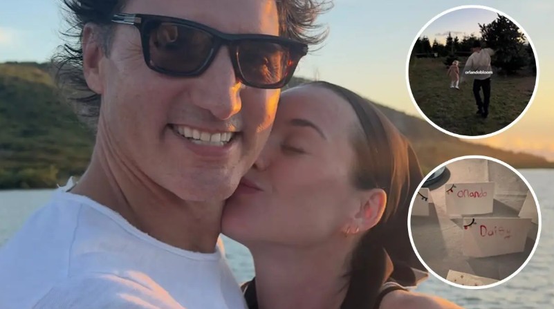 Katy Perry comparte fotos con Justin Trudeau y Orlando Bloom en su recopilatorio de Navidad