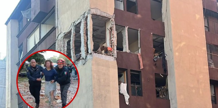 Deja 5 heridos explosión por gas en Paseos de Taxqueña