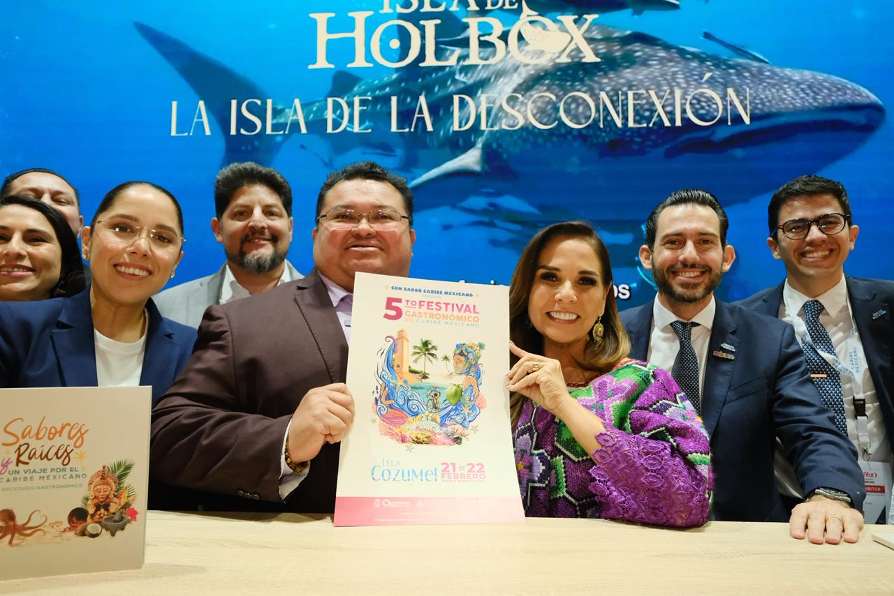Presentan el Quinto Festival Gastronómico de Cozumel, en FITUR 2026