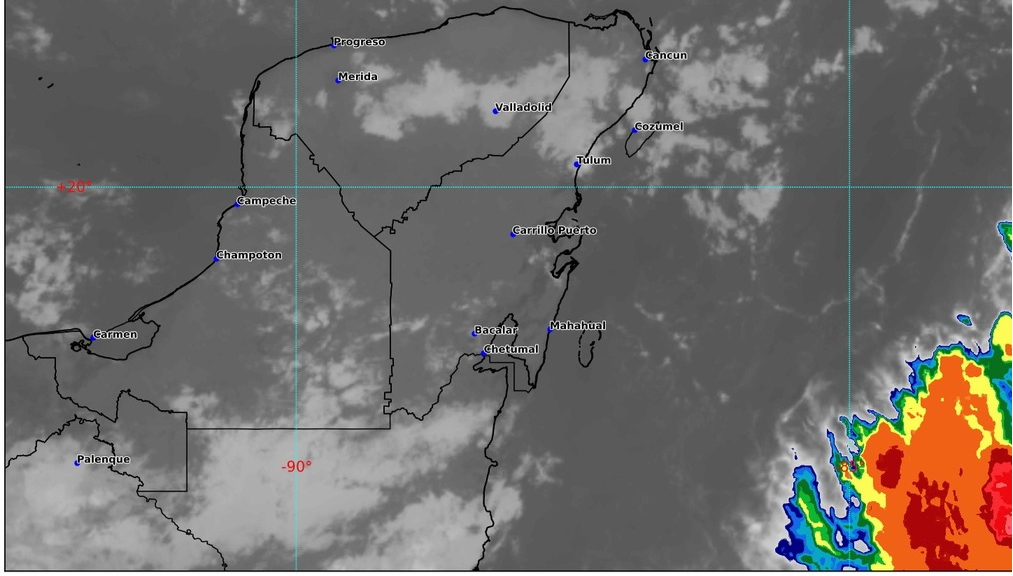 Prevén martes con chubascos para Quintana Roo