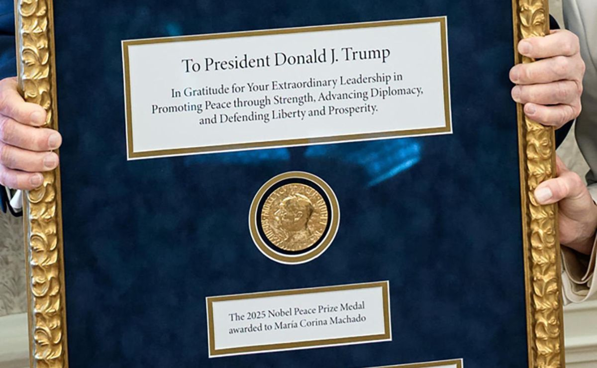 Instituto Nobel reacciona a entrega de medalla de Machado a Trump