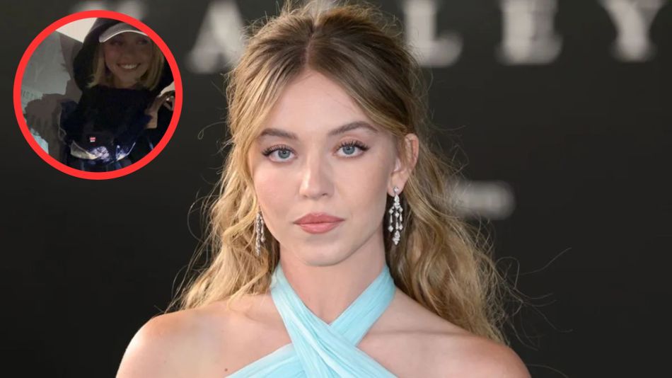 Sydney Sweeney cuelga ropa interior en el emblemático cartel de Hollywood