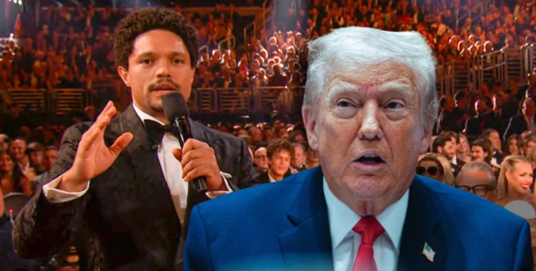 Donald Trump amenaza con demandar al presentador de los Grammy por una mención a los archivos Epstein