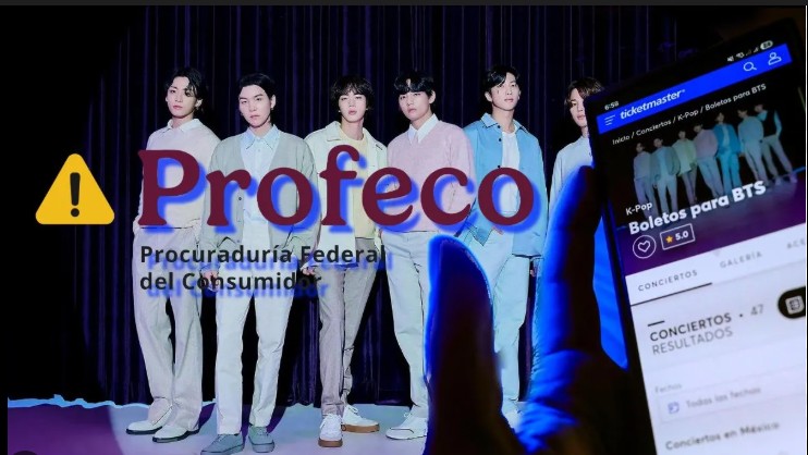 Profeco multa a Ticketmaster con 5 mdp por caso BTS
