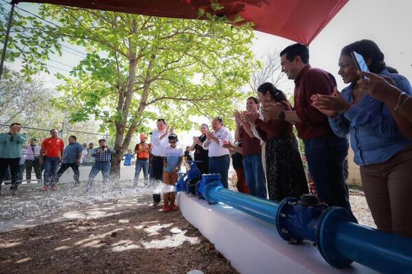 Mejora Gobierno de Yucatán el servicio de agua potable para familias del sur de Mérida