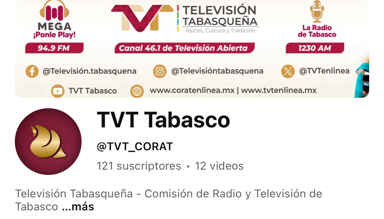 TVT lanza nuevo canal de YouTube previo a la Feria Tabasco 2026