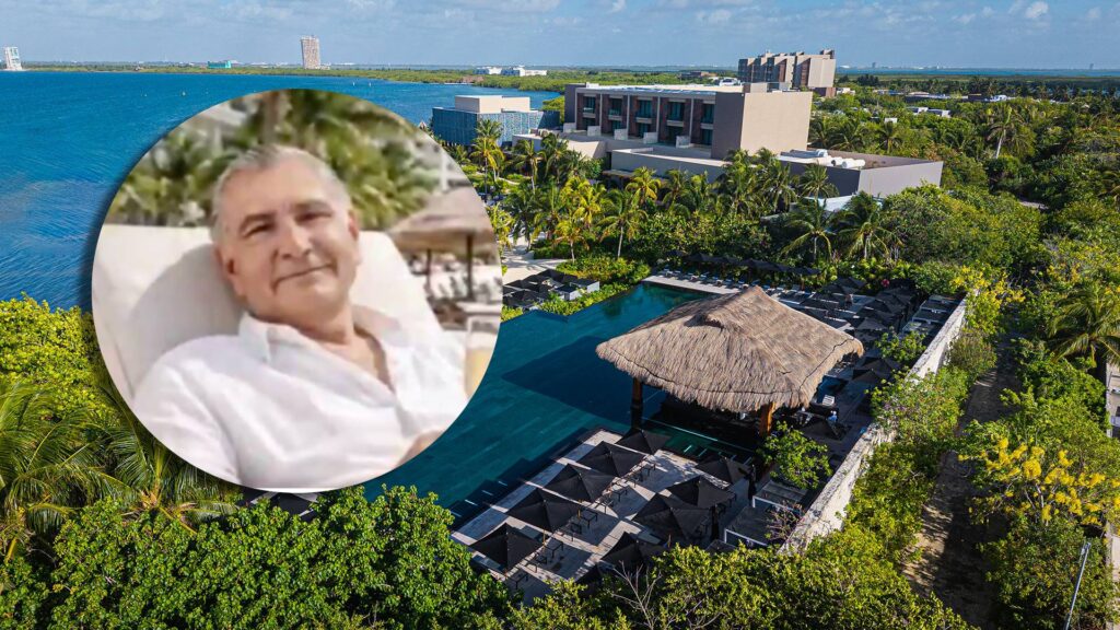 Captan a Adán Augusto en lujoso y exclusivo hotel de Cancún