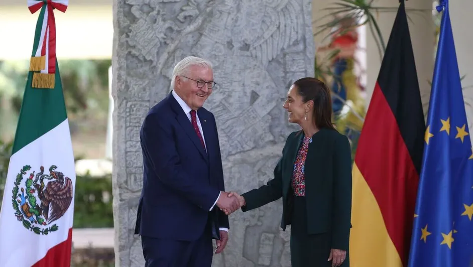 Sheinbaum se reúne con el presidente de Alemania, Frank-Walter Steinmeier, en Cancún