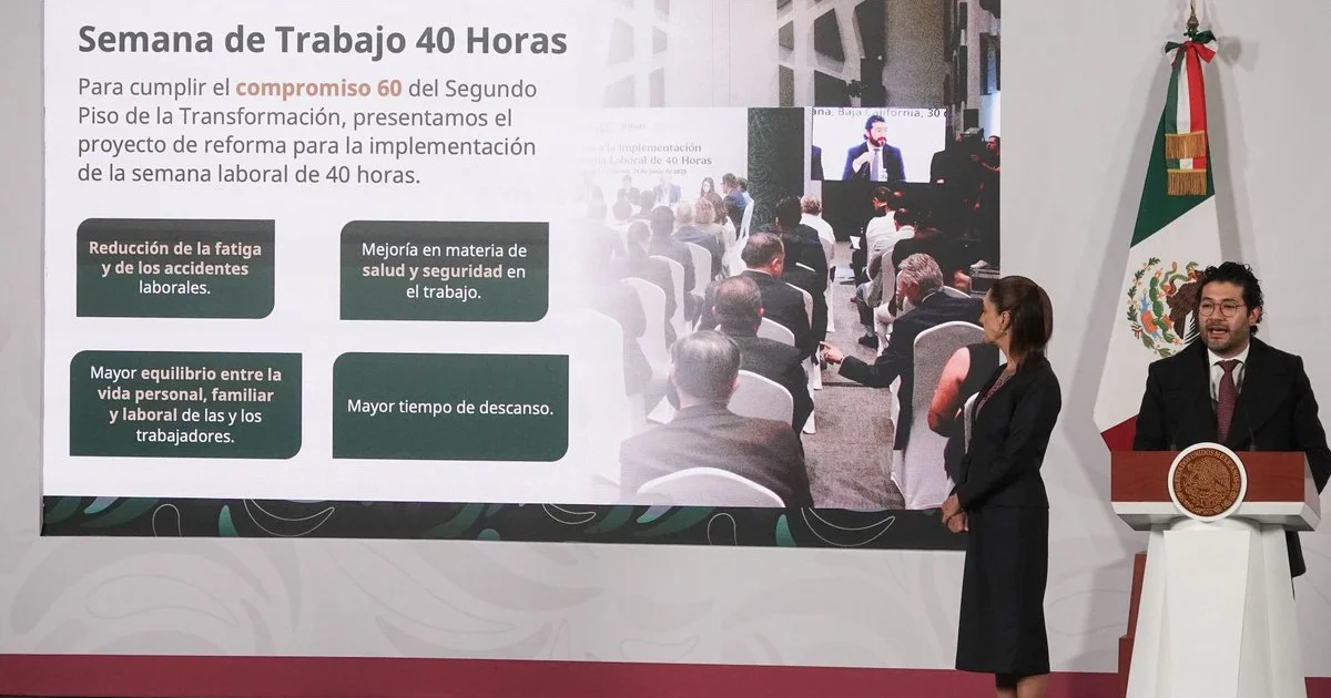 Publican en el DOF reforma que reduce la jornada laboral a 40 horas semanales
