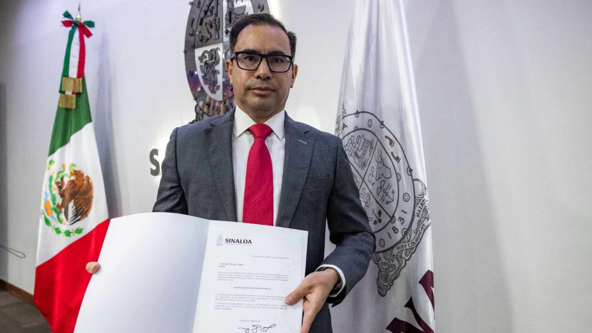 Sinuhé Téllez López es nombrado titular de Seguridad Pública de Sinaloa