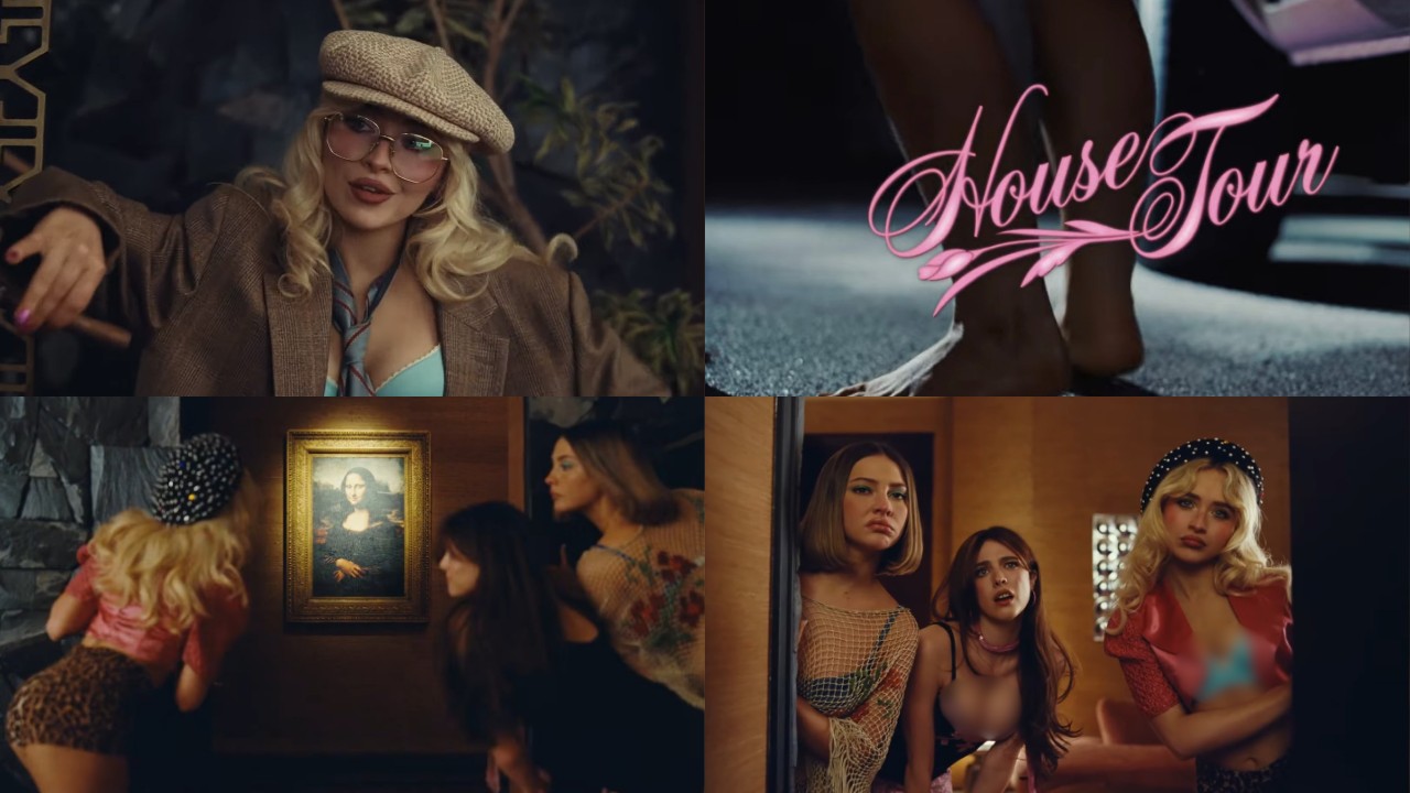 ‘House Tour’ de Sabrina Carpenter con Margaret Qualley y Madelyn Cline