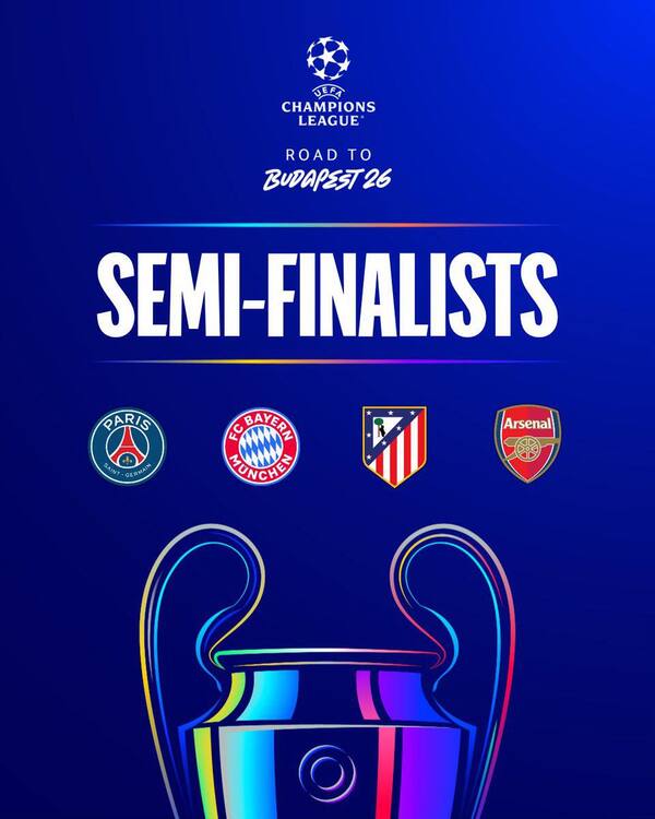 Cuatro equipos por la gloria de conquistar la Champions League