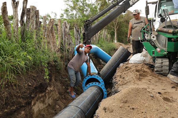 Avanza acueducto Cunduacán-Comalcalco que beneficiará a más de 43 mil personas