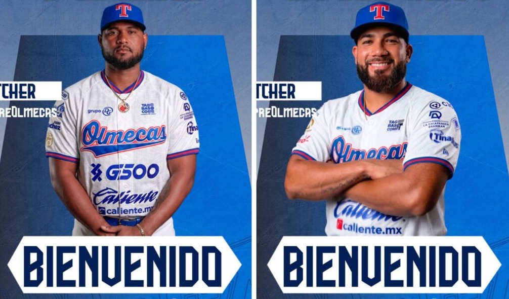 Olmecas refuerzan bullpen con experiencia internacional