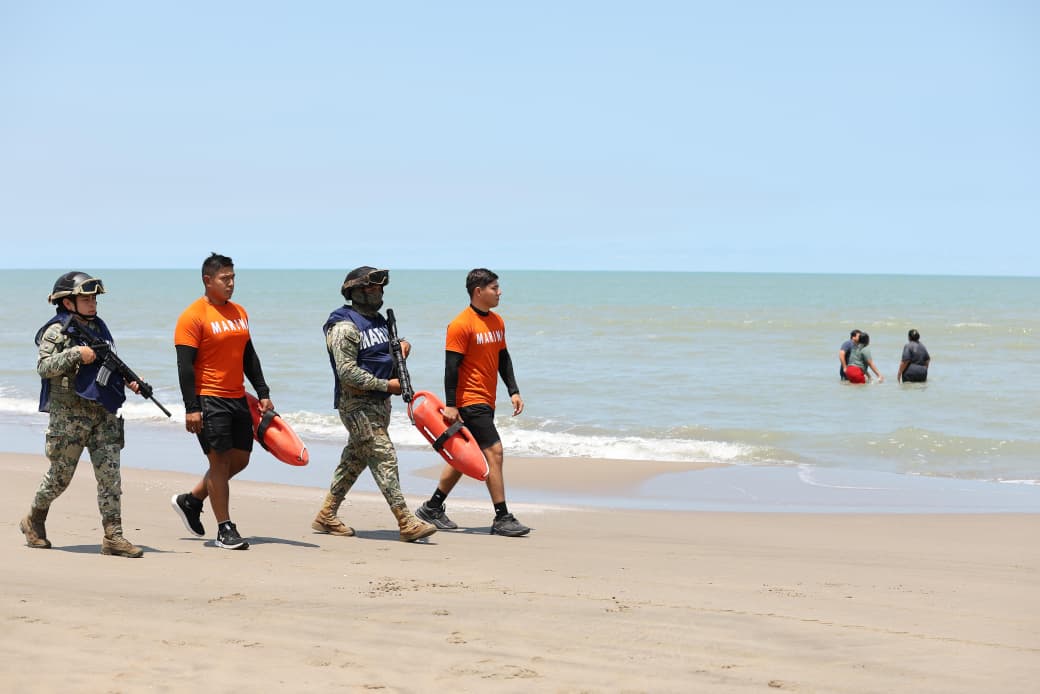 Refuerzan seguridad en playas de Tabasco por Semana Santa