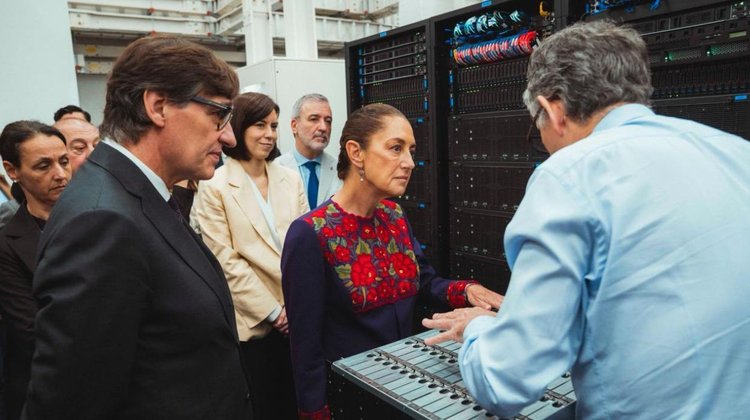 Sheinbaum visita el Centro Nacional de Supercomputación