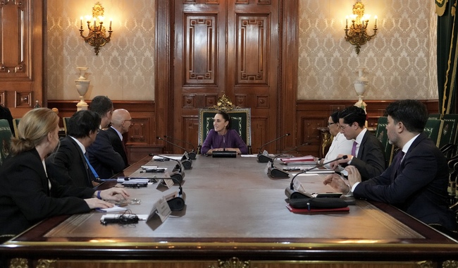 Sheinbaum se reúne con alto comisionado de la ONU, Volker Türk; acuerdan vías de colaboración