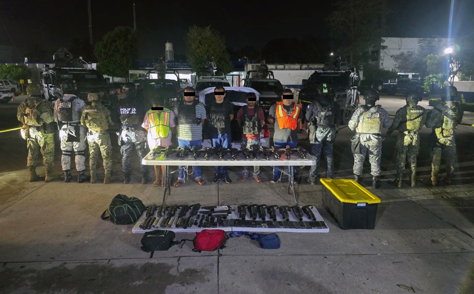 Gabinete de Seguridad de Tabasco reporta 32 detenidos y decomiso de drogas y armas
