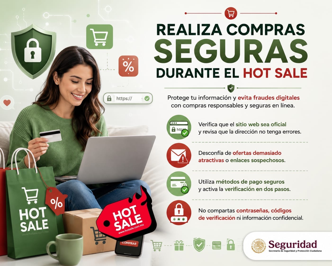 SSPC emite recomendaciones para compras seguras durante el Hot Sale