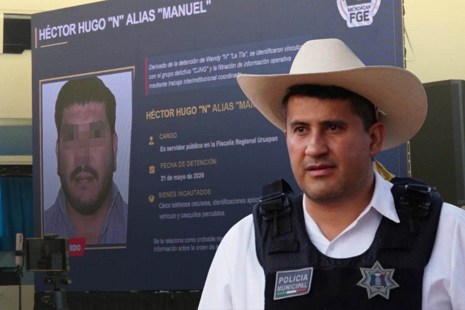 Detienen en Michoacán a un Guardia Civil y a un ex servidor público involucrados en el caso Carlos Manzo