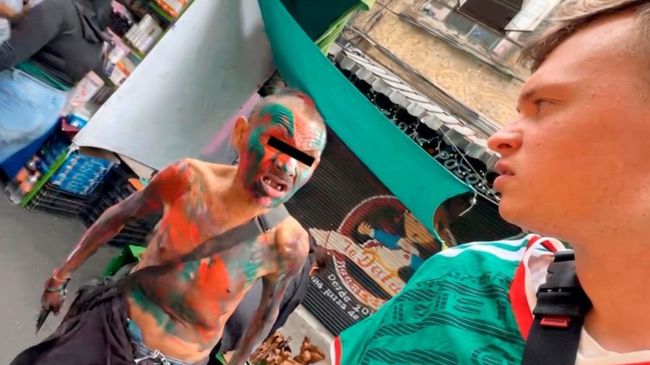 Cae hombre que amenazó con un cuchillo a un streamer alemán en CDMX