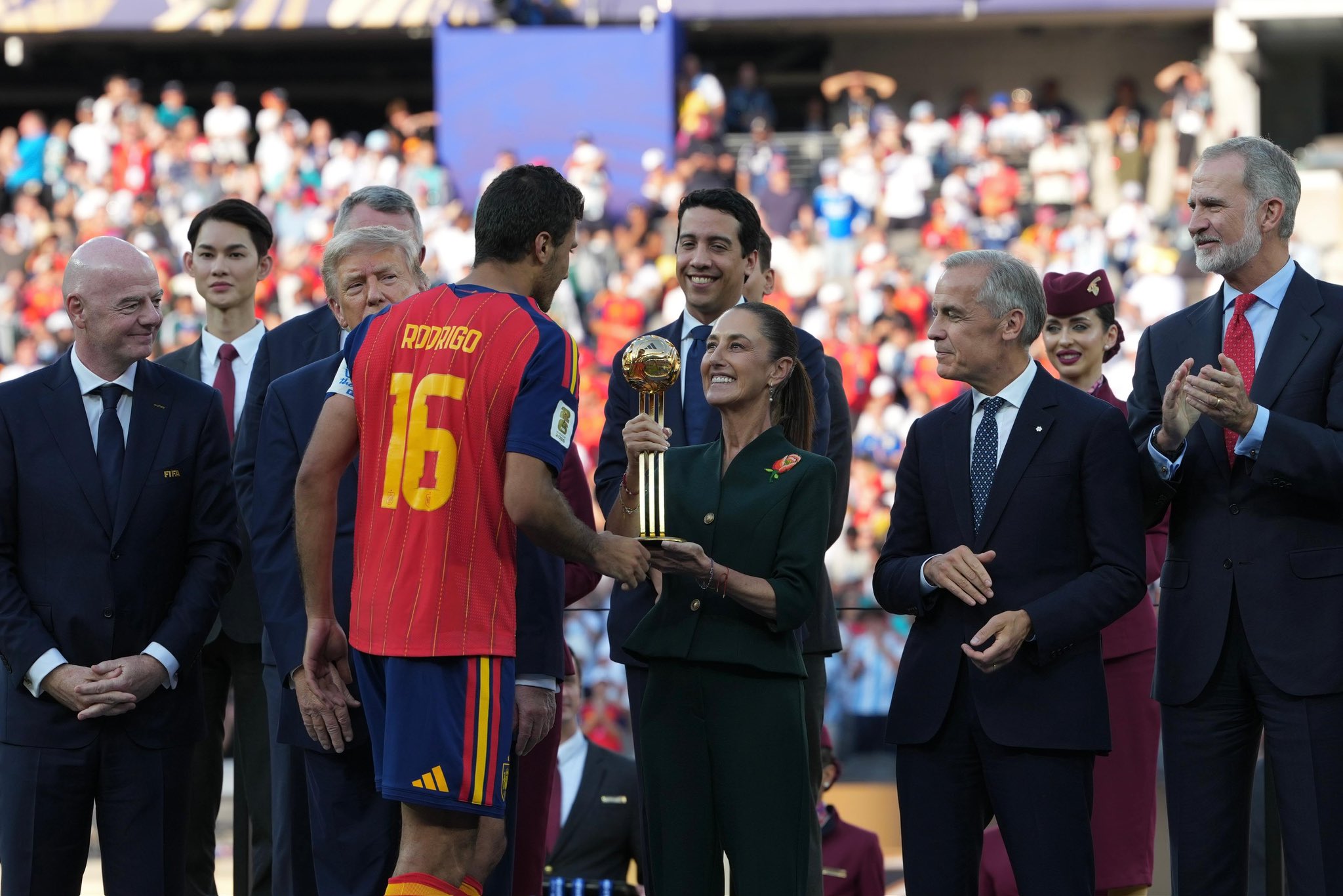 Sheinbaum participa en premiación del Mundial 2026