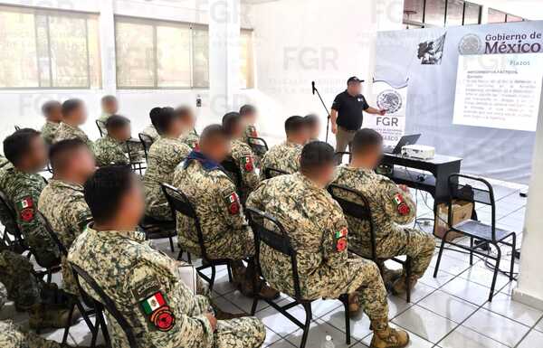 FGR capacita a personal de Defensa en detenciones en flagrancia en Tabasco