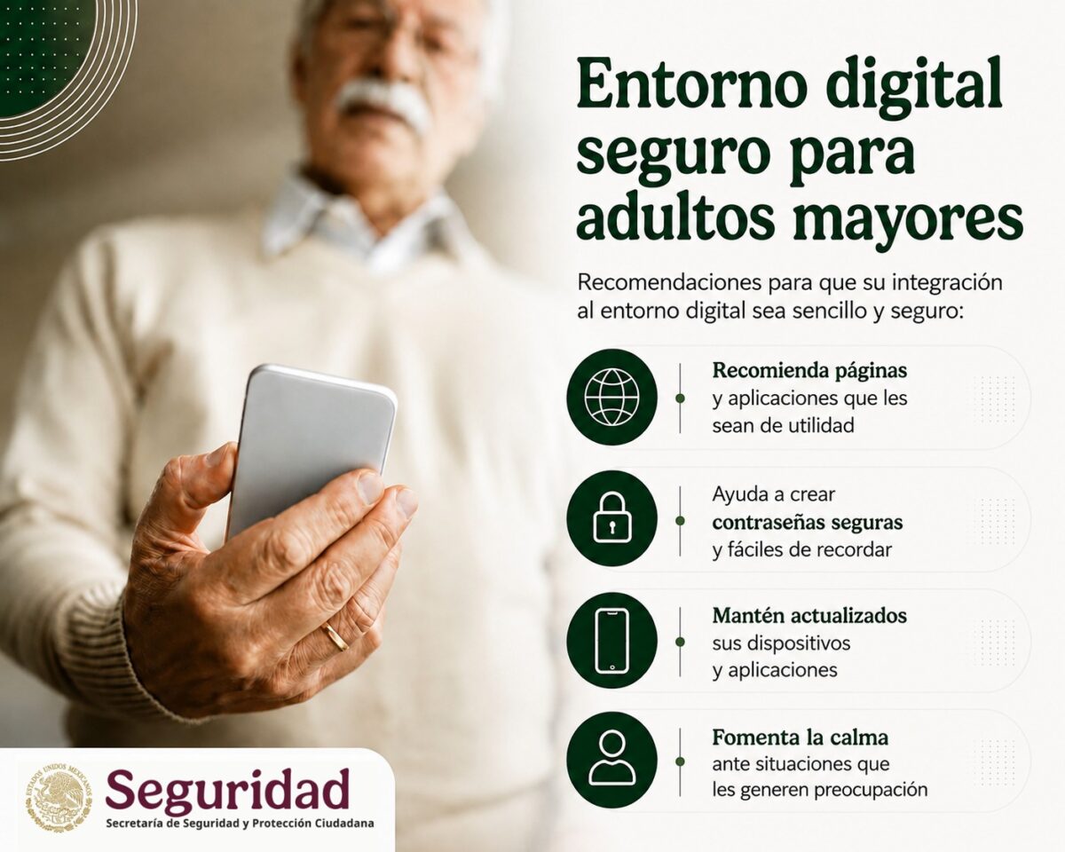 SSPC emite recomendaciones para proteger a adultos mayores en el entorno digital