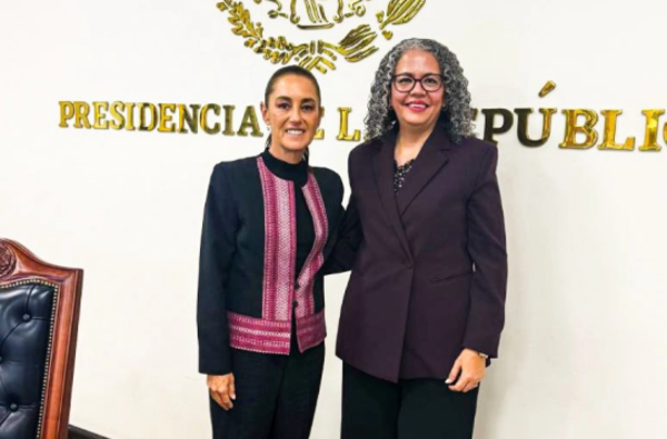 Sheinbaum se reúne con gobernadora interina de Sinaloa