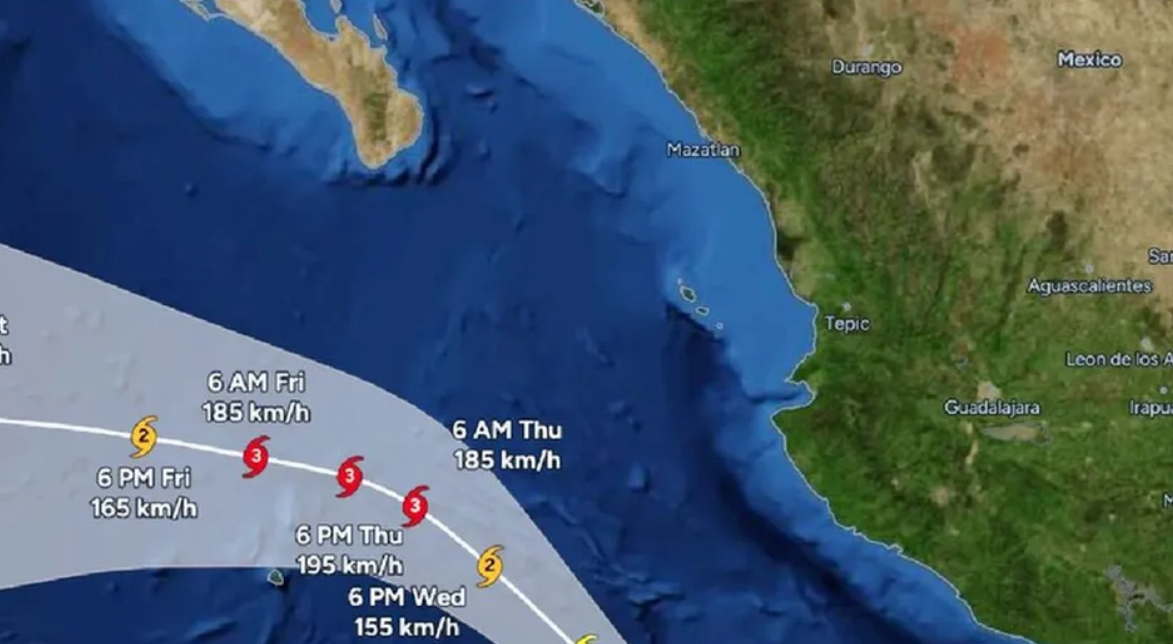 Huracán Rachel provoca lluvias intensas y oleaje de hasta seis metros en el Pacífico