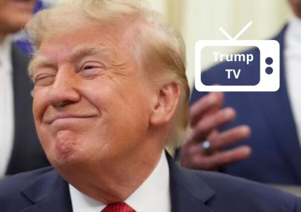 Trump TV sale al aire en plena disputa con medios de EU