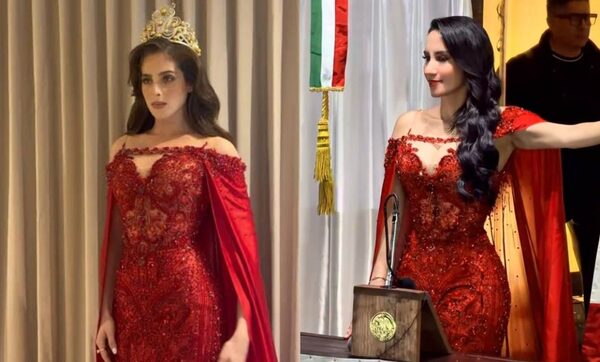 Alcaldesa de Valle de Bravo usó vestido de Fátima Bosch para dar el Grito