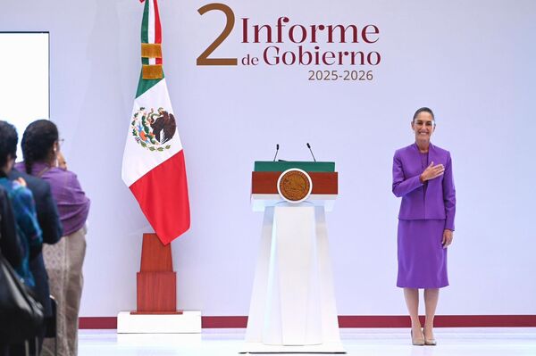 Sheinbaum destaca avances sociales y baja en homicidios