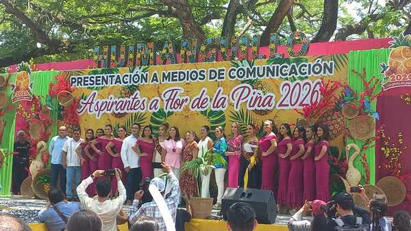 Presentan a aspirantes a Flor de la Piña 2026