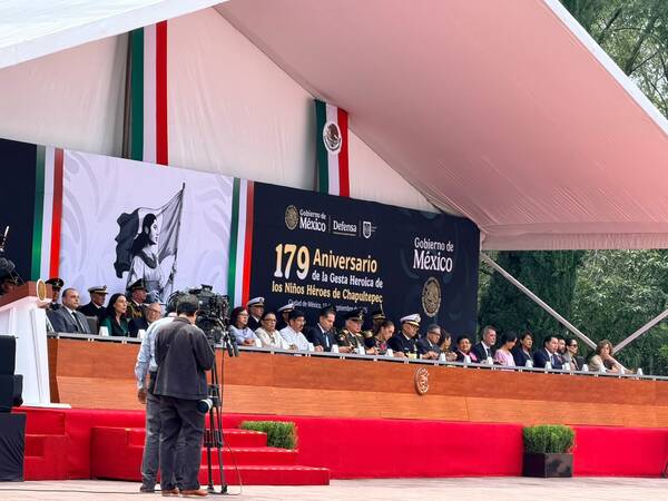 Sheinbaum encabeza ceremonia por el 179 aniversario de la Gesta Heroica de los Niños Héroes