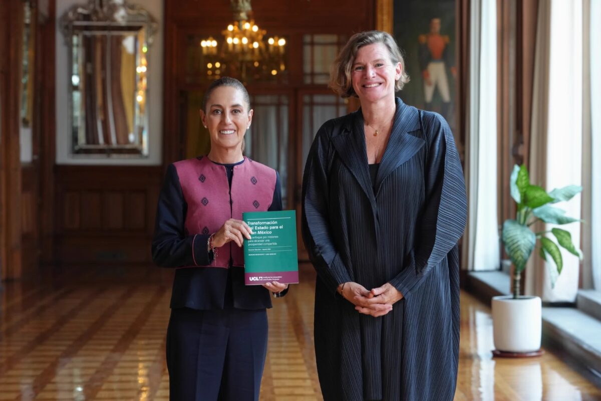 Sheinbaum se reúne con Mariana Mazzucato para hablar del Plan México