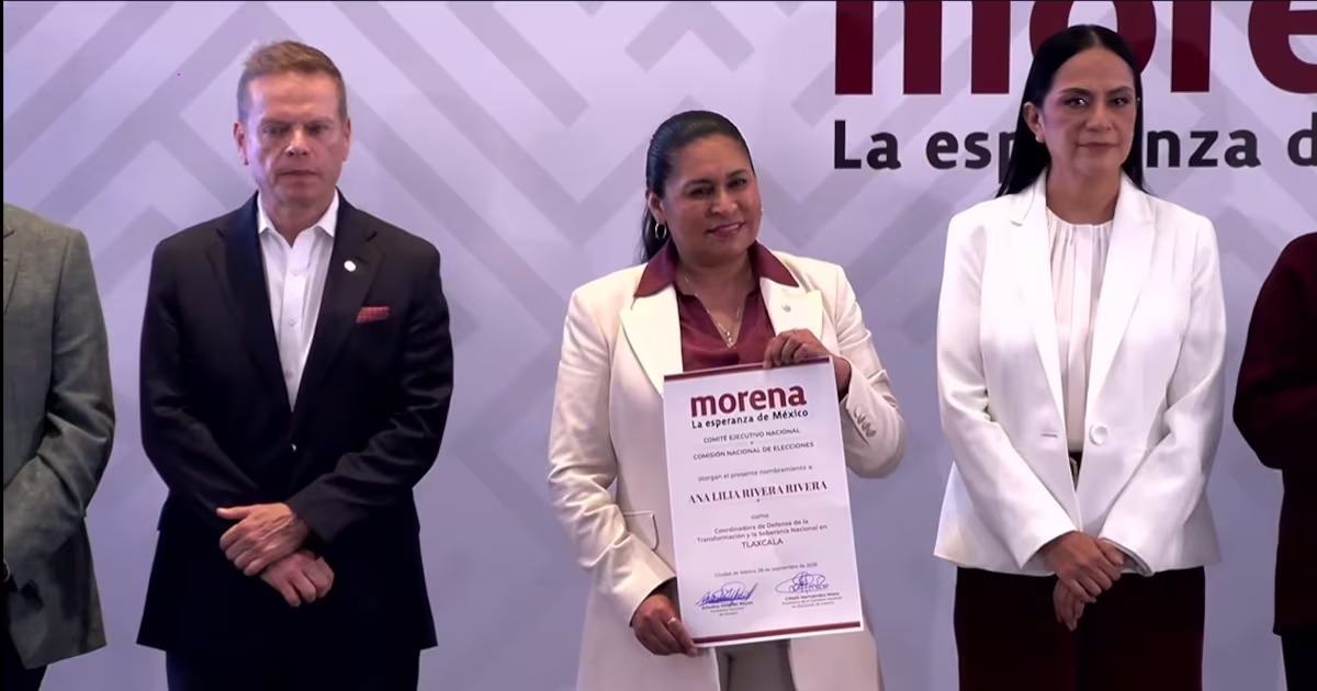 Morena designa a Ana Lilia Rivera como coordinadora en Tlaxcala