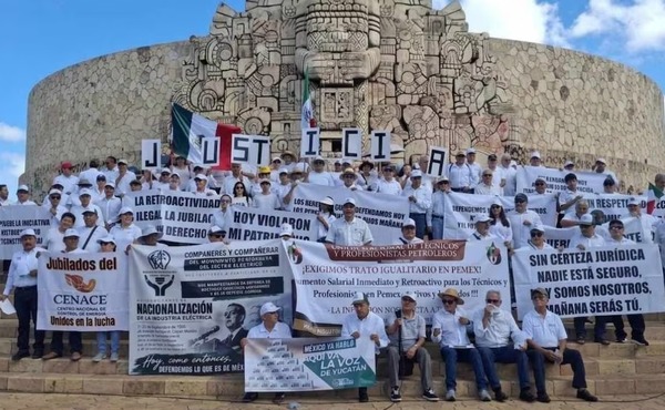 Jubilados exigen proteger sus pensiones en Yucatán