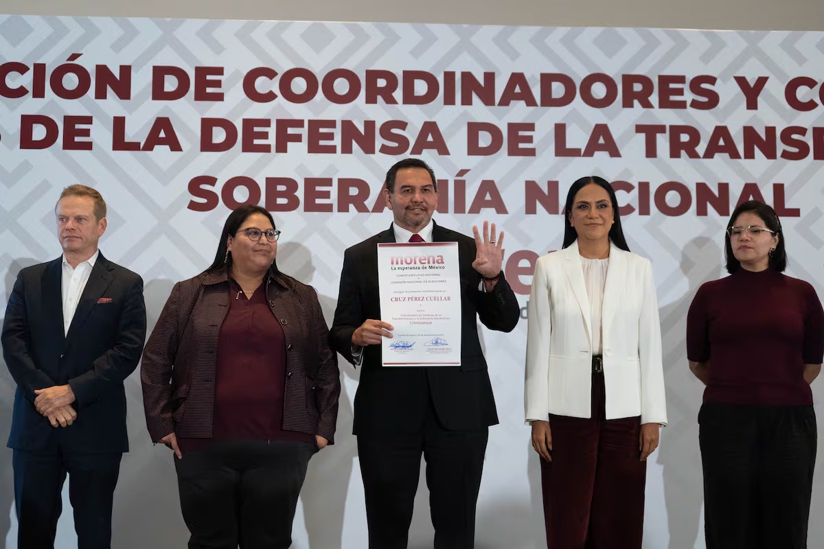 Cruz Pérez Cuéllar es designado coordinador de Morena en Chihuahua