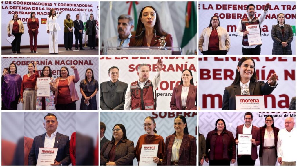 Morena presentará este lunes a sus coordinadores estatales en siete entidades del país rumbo a las elecciones de 2027.