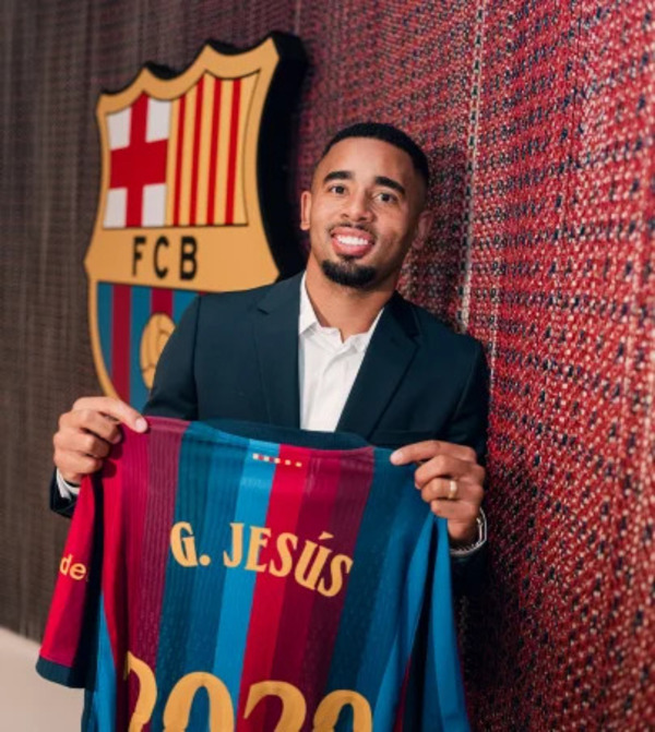 Gabriel Jesus llega al Barcelona como nuevo refuerzo
