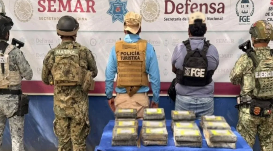 Caen seis personas y aseguran arsenal en Quintana Roo