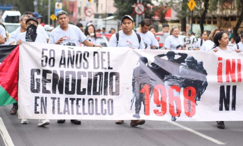 Marcha del 2 de octubre deja 18 lesionados en CDMX