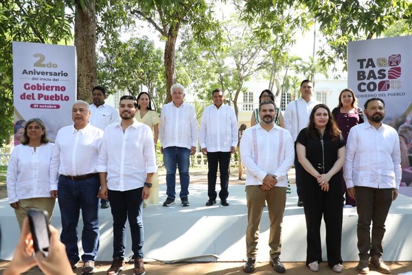 Javier May destaca avances a dos años de gobierno