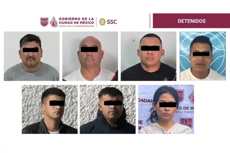 Detienen a siete integrantes de un grupo delictivo tras allanamientos en CDMX