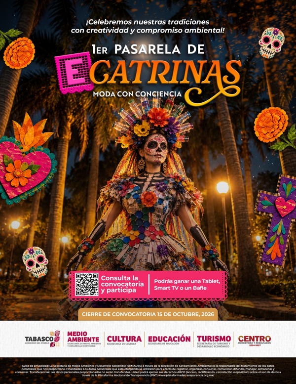 Tabasco prepara su primera Pasarela de E-Catrinas